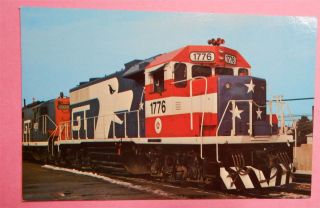 Grand Trunk Railway 1776 Royal Oak Michigan Dec 1975 Train Postcard