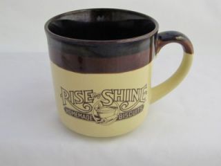 Hardees Rise and Shine Homemade Biscuits 1984 Mug Cup