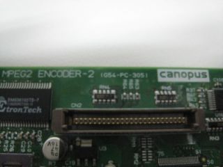 Canopus Grass Valley MPEG2 Encoder MVR E2200 PCI Card