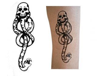 Harry Potter Dark Mark Death Eater Temporary Tattoo x 1pc