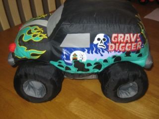 Grave Digger Monster Truck Pillow