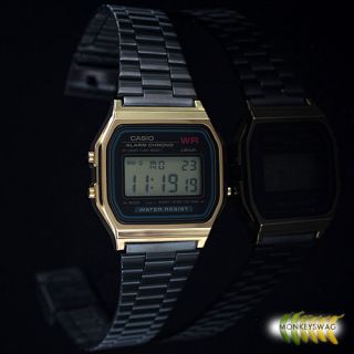Casio Gold Classic Watch ★rare Onyx Black Gold★ Customised Special