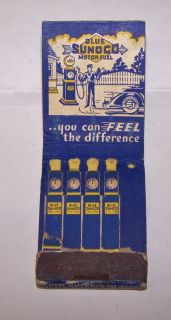  SUNOCO Feature Matchbook HARTFORD CITY INDIANA North Side Service