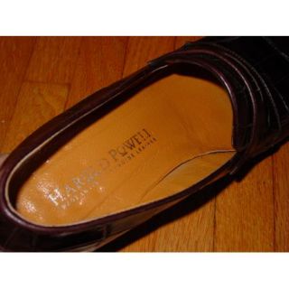 Harold Powell Brown Leather Penny Loafers Size 10B Made in Italy Great