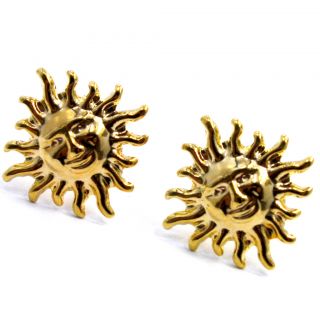 Sun Gold Filled 18k Earrings . This unique and exclusive design is