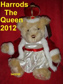 HARRODS The Queen Bear 2012 BNWT Elizabeth Diamond Jubilee Soft Toy