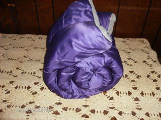 One Person Purple Gray Sleeping Bag