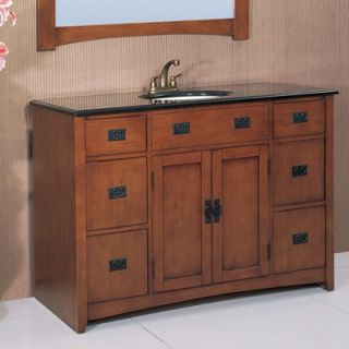 Legion Furniture 48 Single Bathroom Vanity Set in Medium Pecan