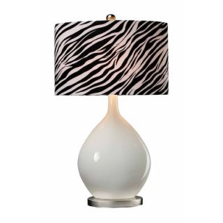 Sterling Industries Ceramic Table Lamp with Zebra Shade   111 1105
