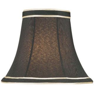 Lite Source 3 x 6 Candelabra Lamp Shade in Off White Jacquard