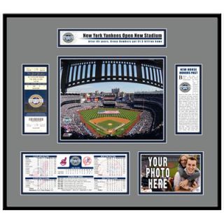  MLB Stadium Inaugural Game 2009 Opening Day Ticket Frame   New Yankees