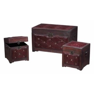 Sterling Industries Storage Chest in Salford and Maroon
