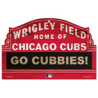 Wincraft MLB Wood Sign   Chicago Cubs Wrigley   69578091
