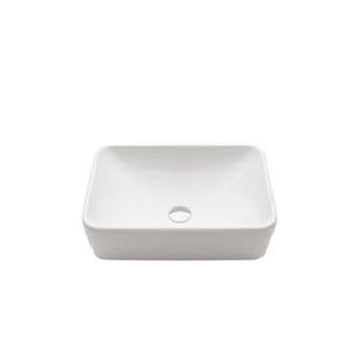 Bissonnet Emma 19.7 Ceramic Bathroom Sink in White