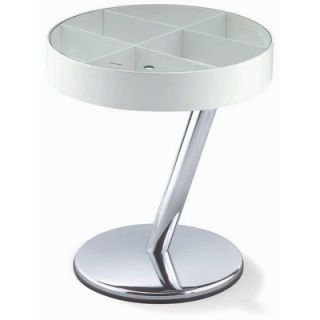 New Spec Enta 25 End Table in White  