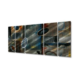  Subtle Ovals by Ruth Palmer, Abstract Wall Art   23.5 x 52