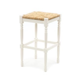 Carolina Cottage 30 Hawthorne Counter Stool with Rush Seat in Antique