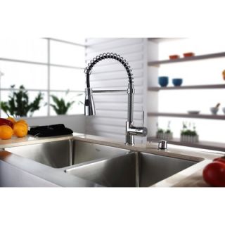  33 Kitchen Sink with Faucet and Soap Dispenser   KHF203 33 KPF1612