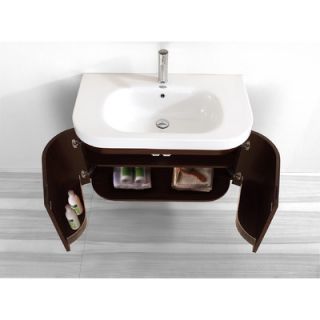 Virtu Marvella Single 36 Bathroom Vanity Set in Chestnut   ES 1836