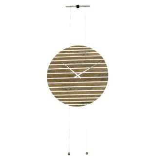 Nextime Room Divider 39.4 Wall Clock in Wood