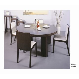 Hokku Designs Omega 5 Piece 48 Round Dining Room Set in Wenge