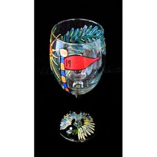 Bellissimo Golf 19th Hole Design Hand Painted Wine Glass
