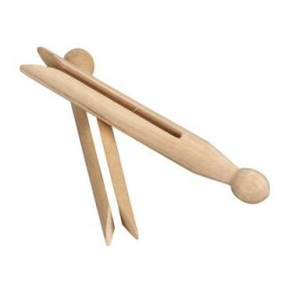 Household Essentials Slotted Pins in Birchwood (Set of 50)