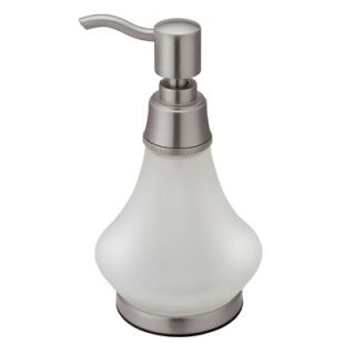 Gatco Frosted Glass Soap Dispenser in Satin Nickel