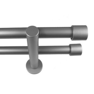 BCL Drapery Hardware Verona Double Curtain Rod in Pewter