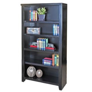  Loft Black Office Collection 60 Bookcase in Distressed Painted Black