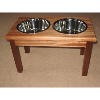 Classic Pet Beds 2 Bowl Traditional Style Pet Diner in Specality Wood