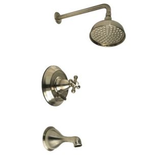 Giagni Tella 67 Tub with Floor Mount Faucet and Cross Handles in