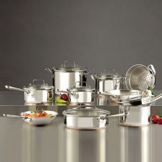 Emerilware 3 Ply Stainless Steel 14 Piece Cookware Set   E937SB64