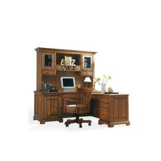 Riverside Furniture Woodlands Oak 68 W L Shaped Computer Desk
