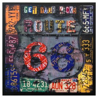 Oriental Furniture Route 66 Canvas Wall Art  