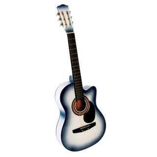 Acoustic Cutaway Guitar with Gig Bag and Accessories in White