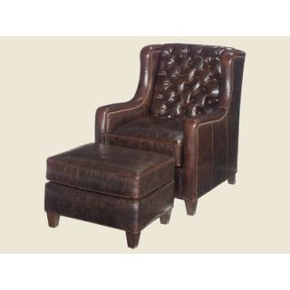 Lexington Gibson Leather Chair and Ottoman Set   01 7516 11 01
