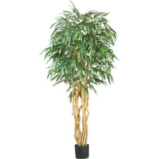 Nearly Natural 72 Silk Weeping Ficus Tree in Green