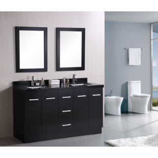  78 Double Bathroom Vanity Set with Integral Sink   WC A W2200 78