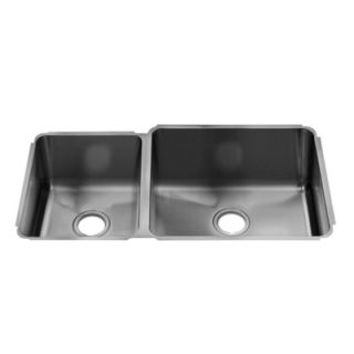 Julien Classic 10.75 x 14.5 Undermount Stainless Steel Double Bowl