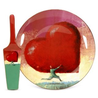 All Heart Cake Plate with Server