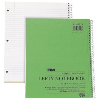 Lefty Kraft Notebook, 1 Subject, College Ruled, 11x9, 80 Sheet