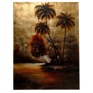 Island of Palm Trees Oil Painting   60 x 45