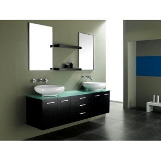 Kimberly 89 Double Sink Bathroom Vanity Cabinet   HYP 0912 CM UWC 89