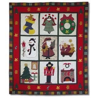 Patch Magic Holiday Cheer Throw Quilt