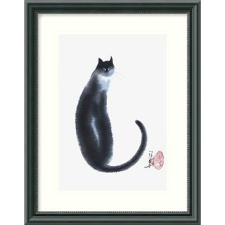  Art Chinese Cat II by Cheng Yan, Framed Print Art   16.27 x 12.89