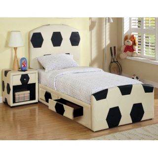 Hokku Designs Sports Soccer Leather Panel Bedroom Collection
