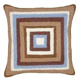 123 Creations Squares 100% Wool Hook Pillow   CHD937.16x16