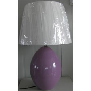 Lite Source Ceramic Table Lamp in Light Plum   LS 21507L/PLUM
