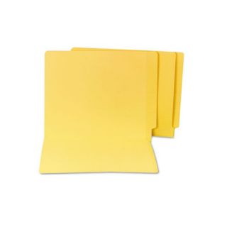  Cut Resistant Folders, Straight Cut, End Tab, Letter, YW, 100/Box